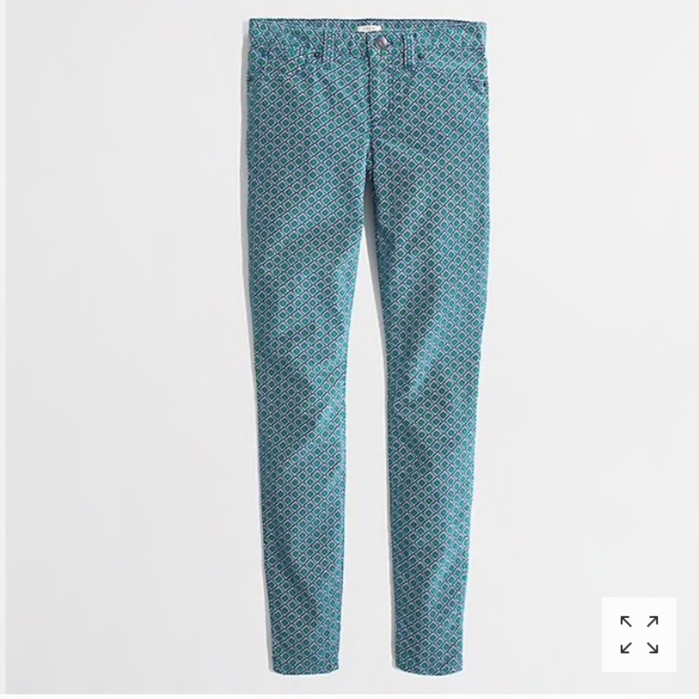 J. Crew Factory Printed Toothpick Corduroys Sz. 28